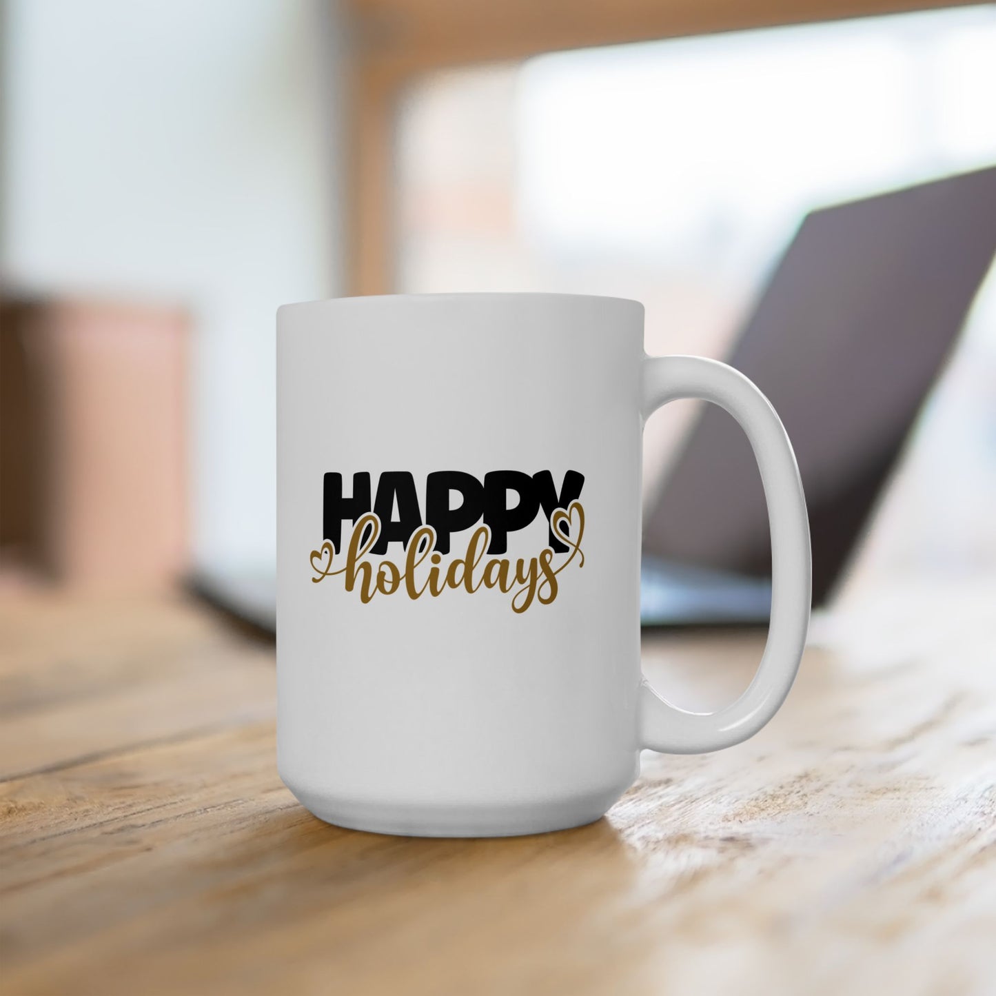 #176 Happy Holidays - Funny Holiday & Festive Christmas Mug, Perfect Gift | 11oz & 15oz Coffee Cup
