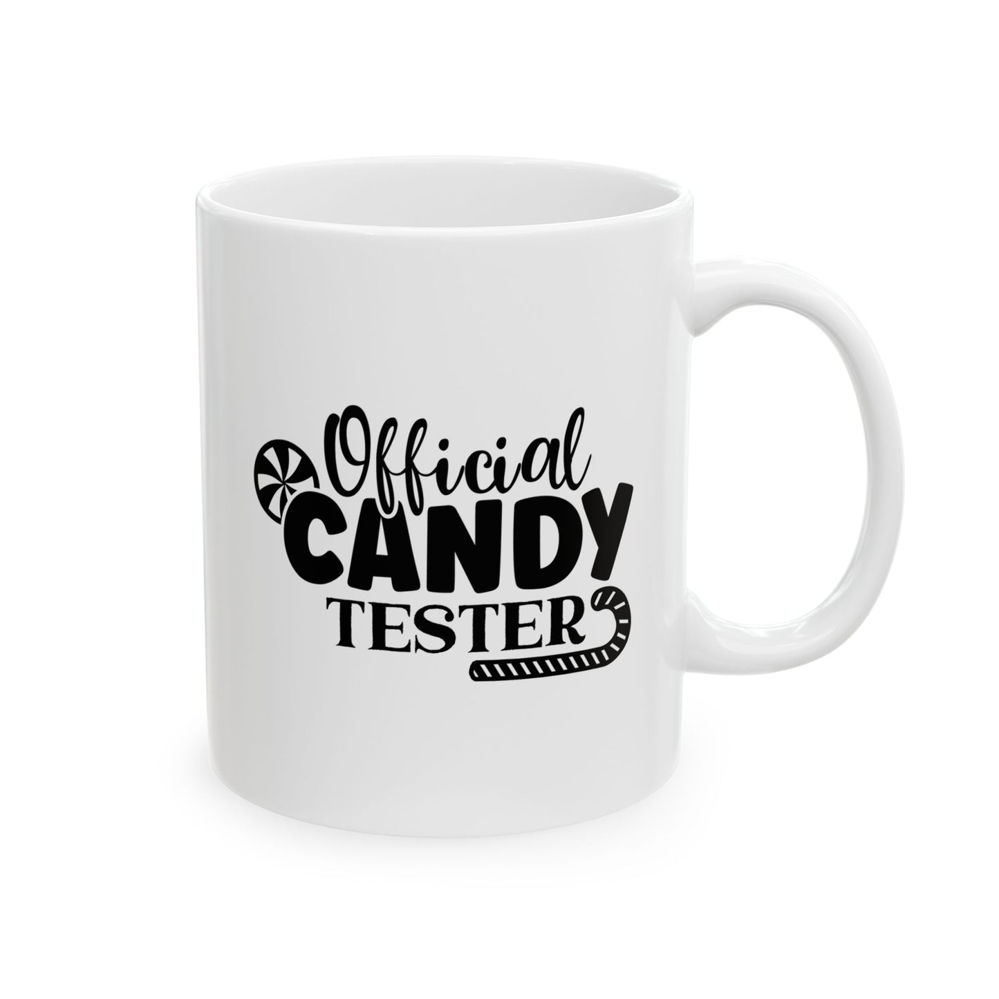 #142 Official candy tester – Spooky & Funny Halloween Mug | 11oz & 15oz Coffee Cup