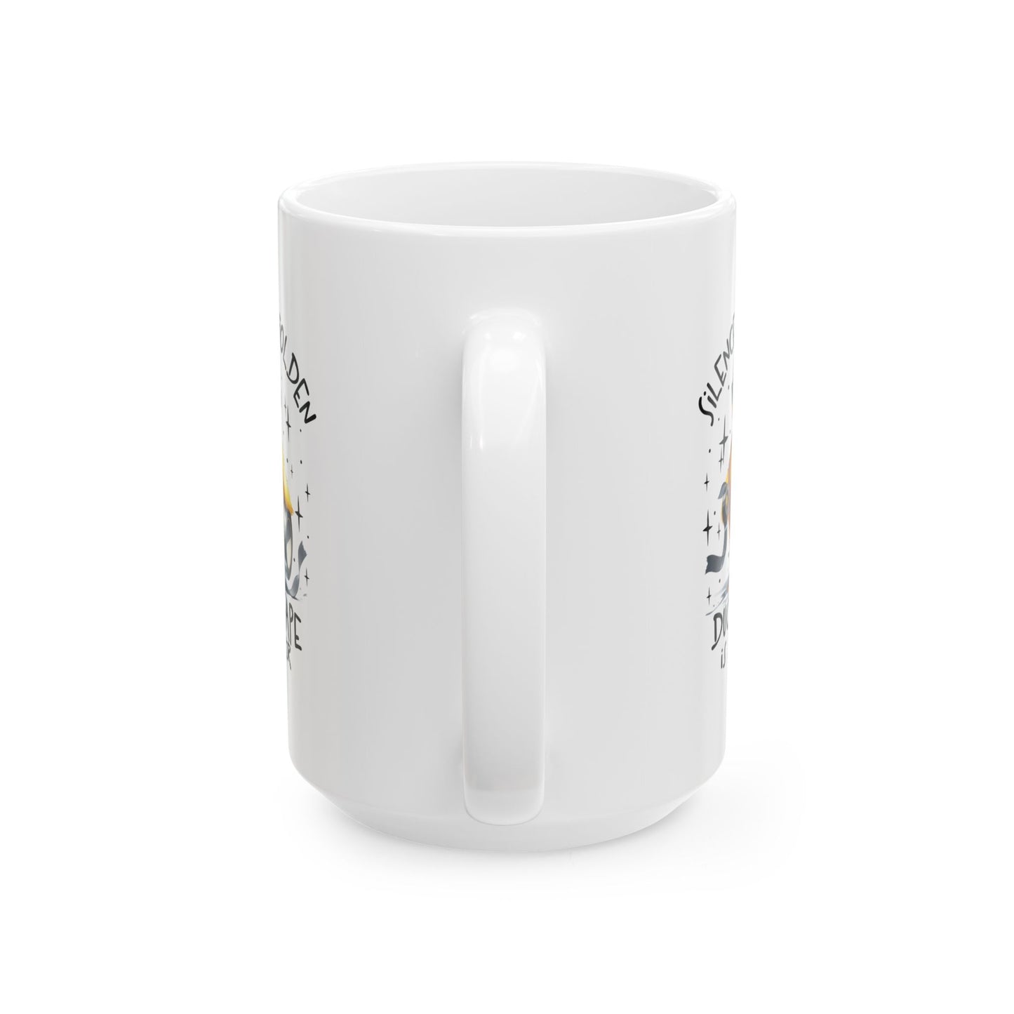 #100 Silence is golden, duct tape is silver - Funny Sarcastic Mug for Everyday Use | 11oz & 15oz Coffee Cup