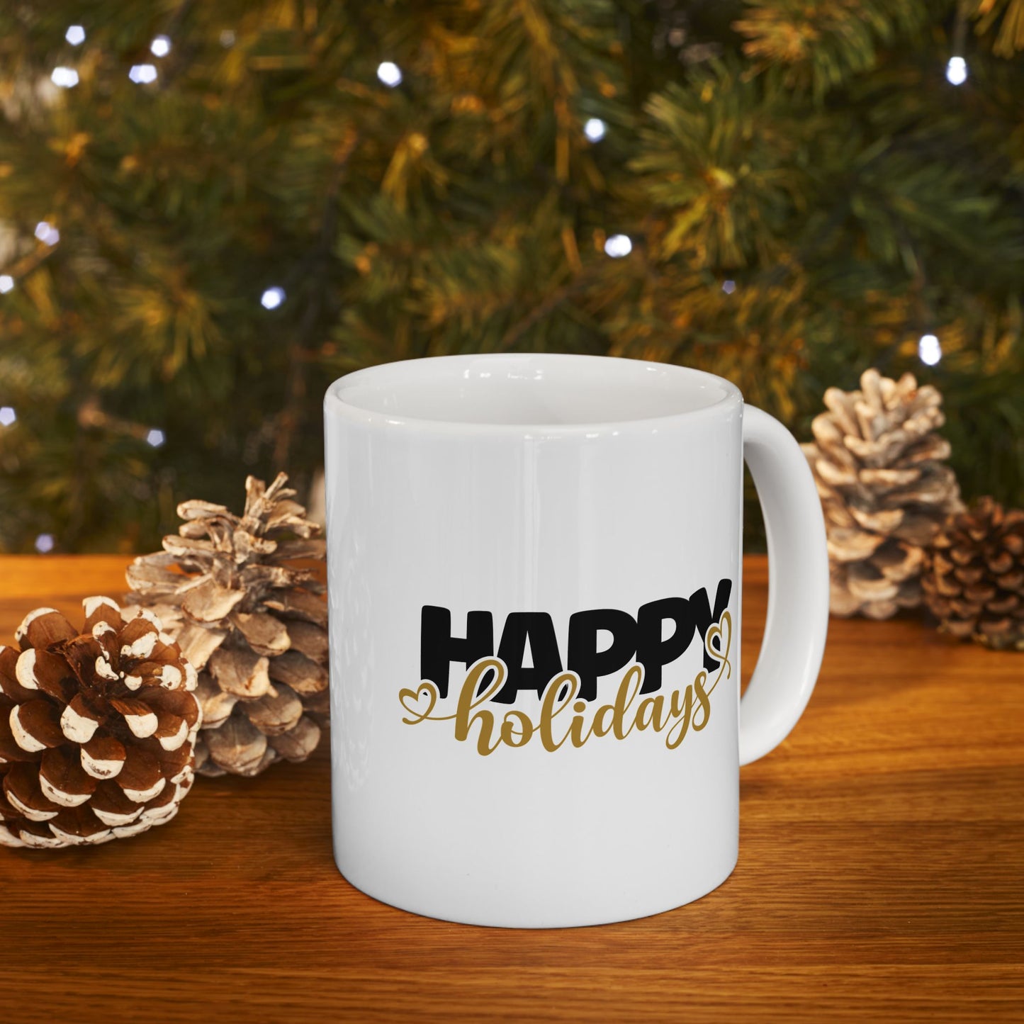 #176 Happy Holidays - Funny Holiday & Festive Christmas Mug, Perfect Gift | 11oz & 15oz Coffee Cup