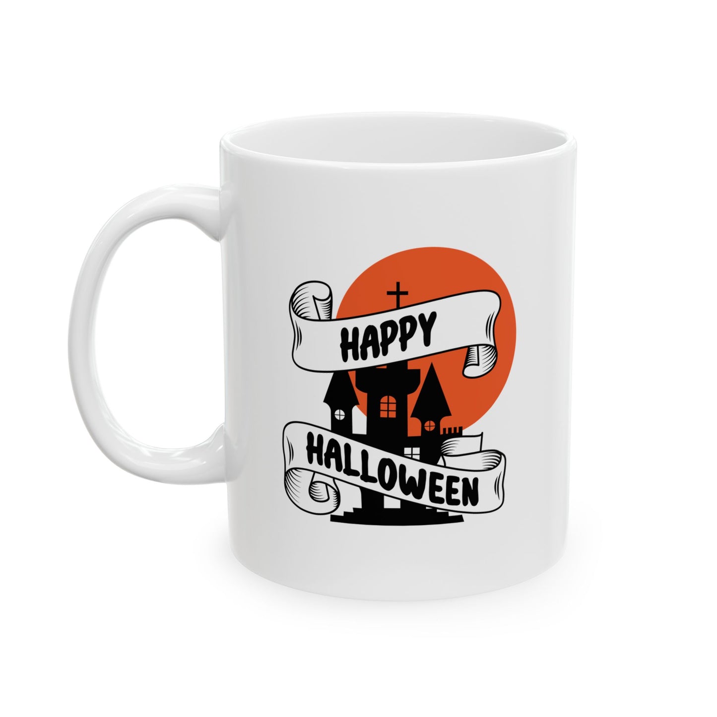 #127 Happy Halloween – Spooky & Funny Halloween Mug | 11oz & 15oz Coffee Cup
