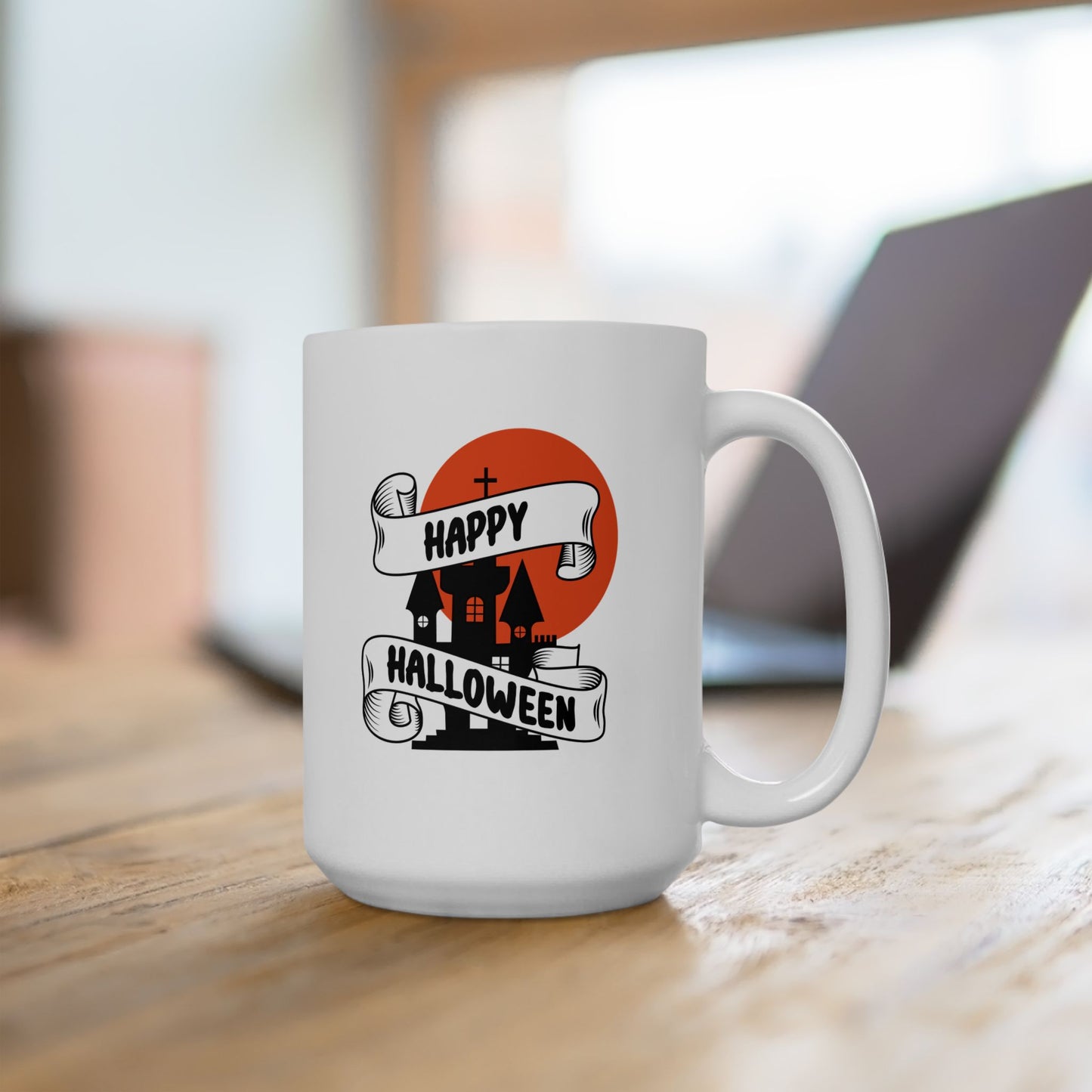 #127 Happy Halloween – Spooky & Funny Halloween Mug | 11oz & 15oz Coffee Cup