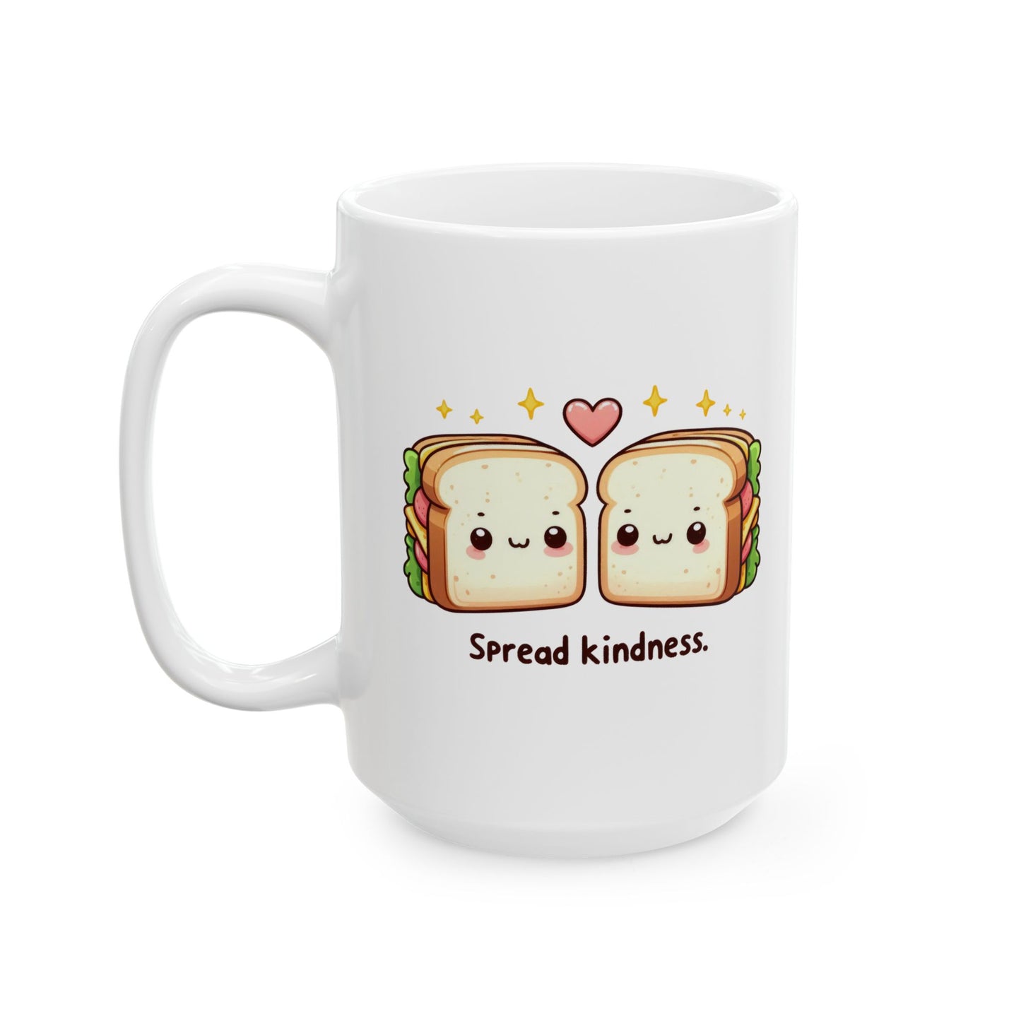 #222 Spread kindness - Kawaii Motivation & Positivity Mug, Cute & Uplifting Gift | 11oz & 15oz Coffee Cup