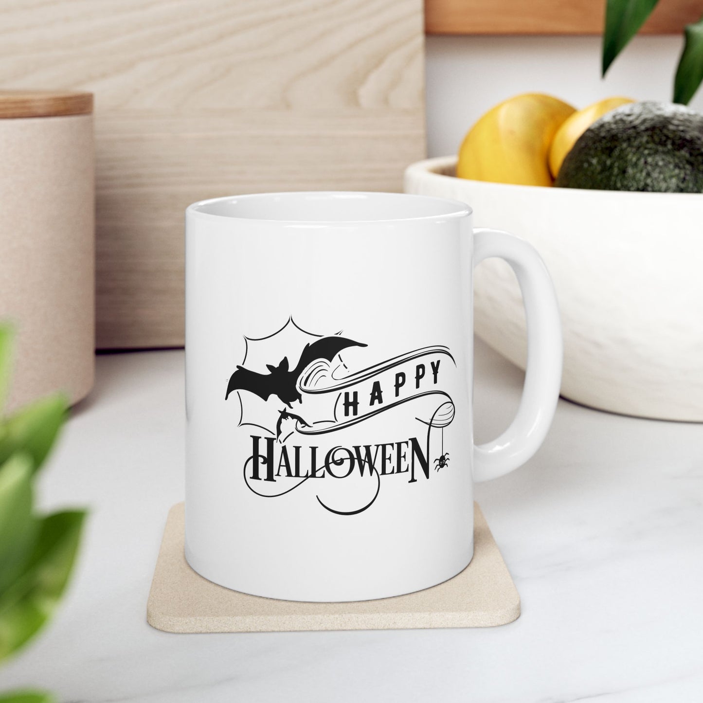 #126 Happy Halloween – Spooky & Funny Halloween Mug | 11oz & 15oz Coffee Cup