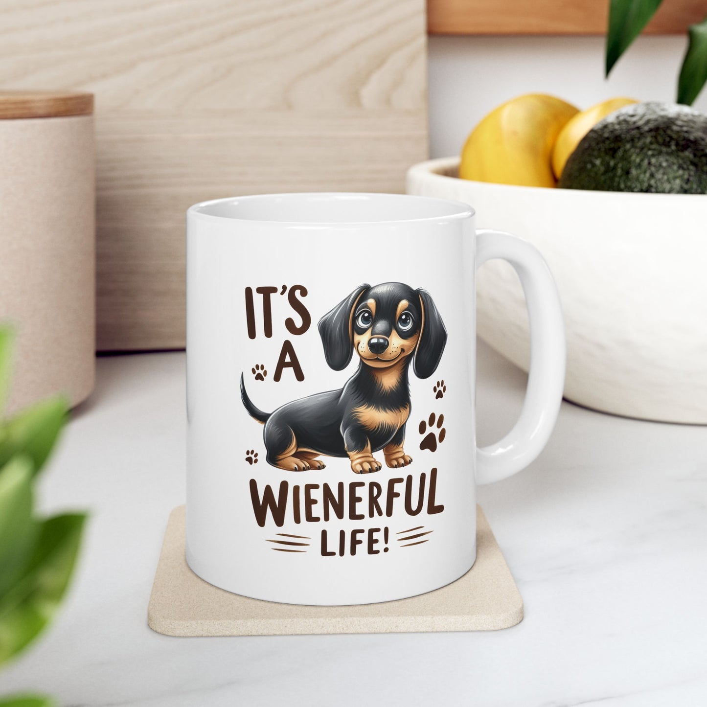 #48 It's a wienerful life! - Funny Dog Lover Mug for Everyday Use | 11oz & 15oz Coffee Cup