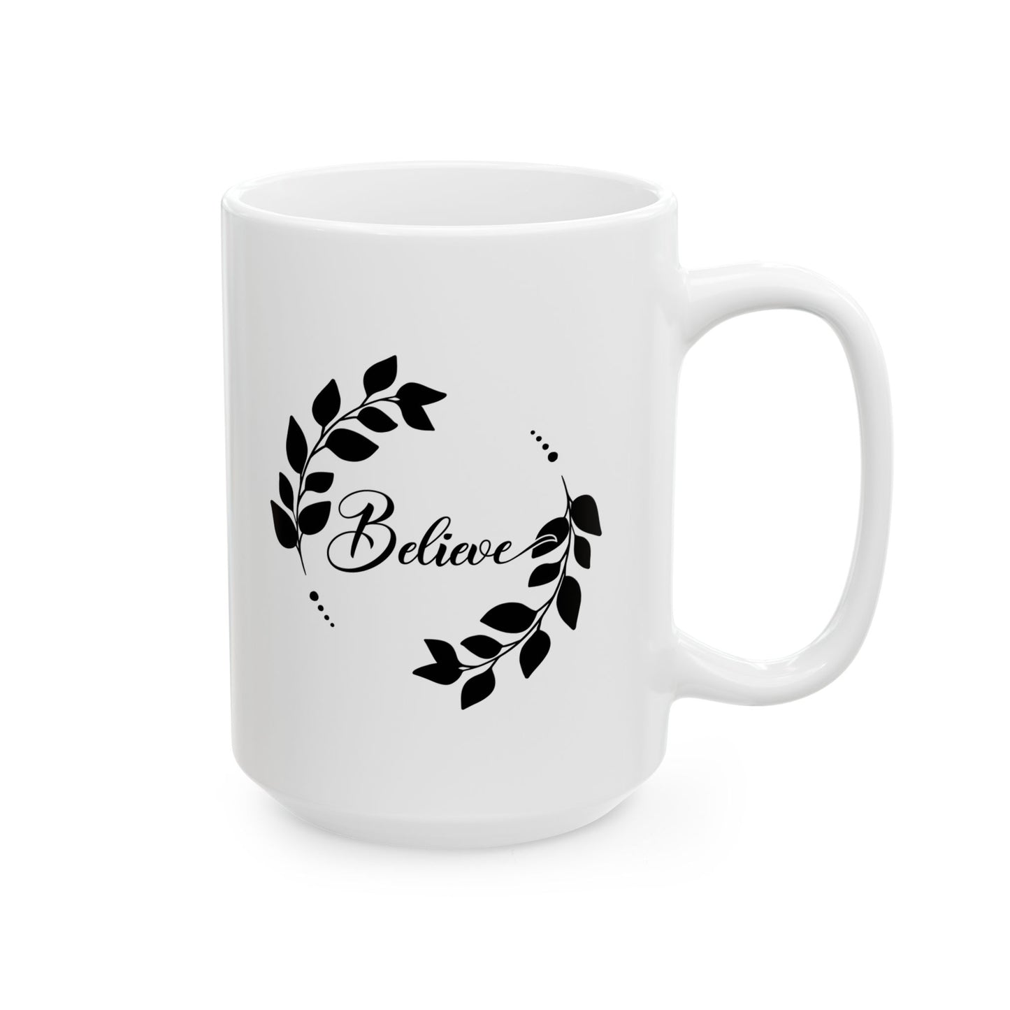 #154 Believe - Funny Holiday & Festive Christmas Mug, Perfect Gift | 11oz & 15oz Coffee Cup