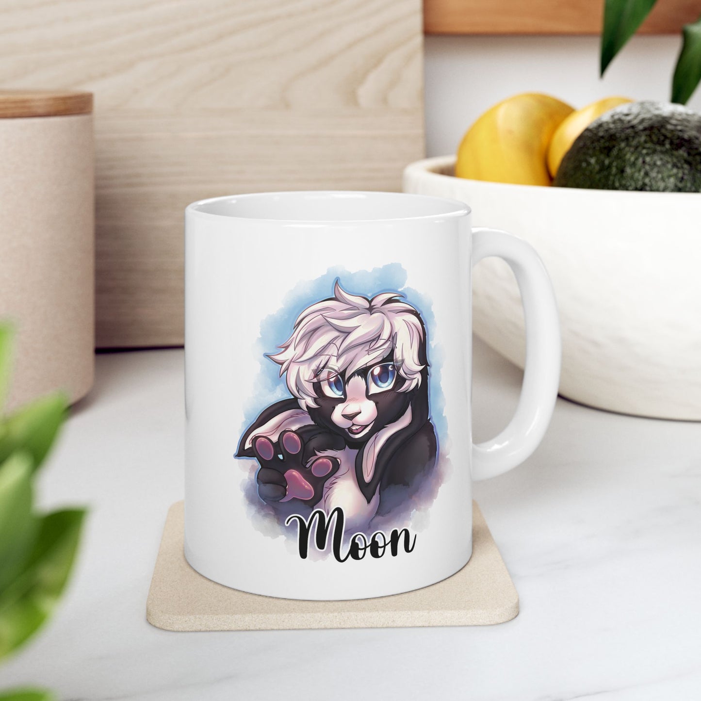 #1005 Fursona Custom Mug – Unique Personalized Mug with Your Character Design & Name | Furry Community Gift Idea | 11oz & 15oz