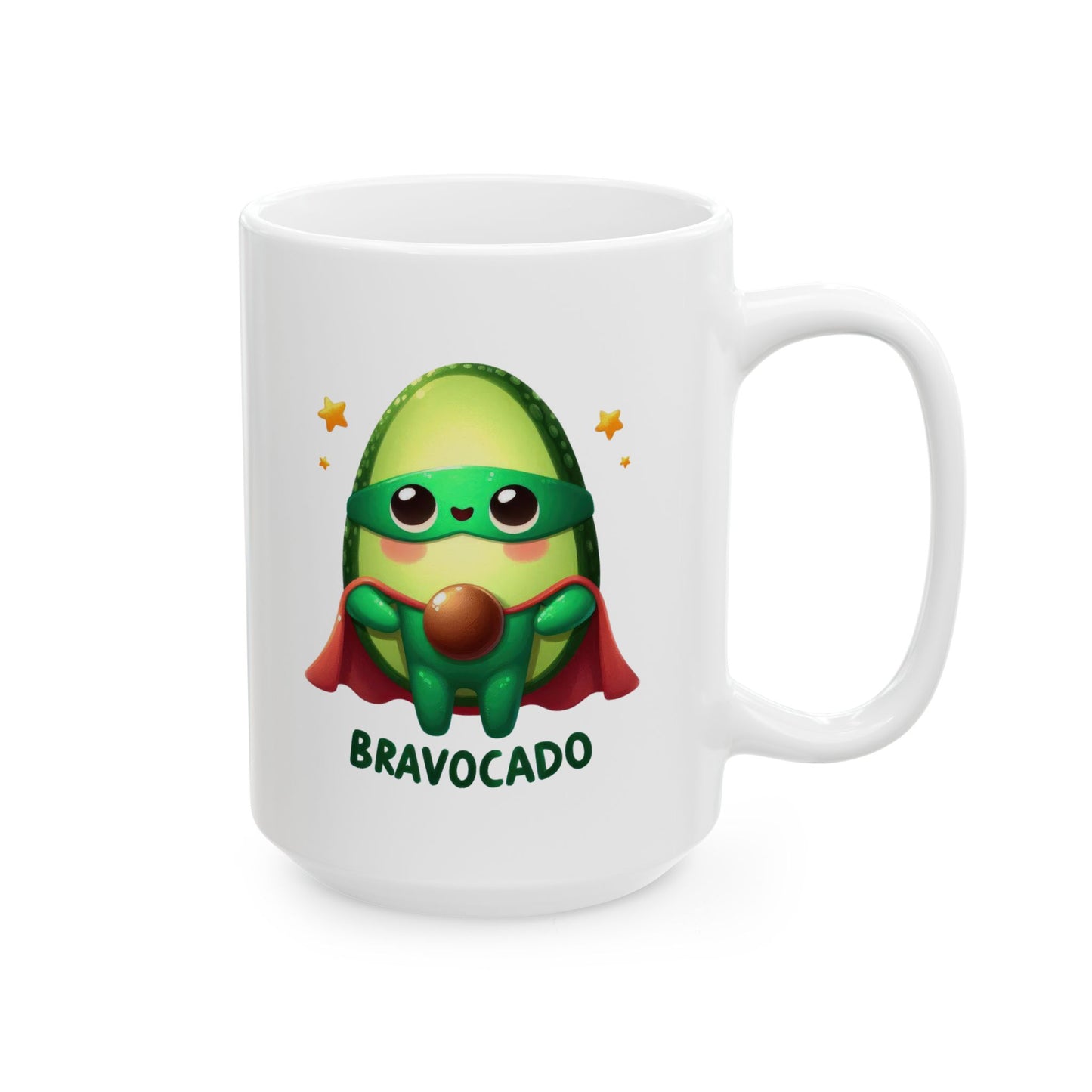 #234 Bravocado - Kawaii Motivation & Positivity Mug, Cute & Uplifting Gift | 11oz & 15oz Coffee Cup