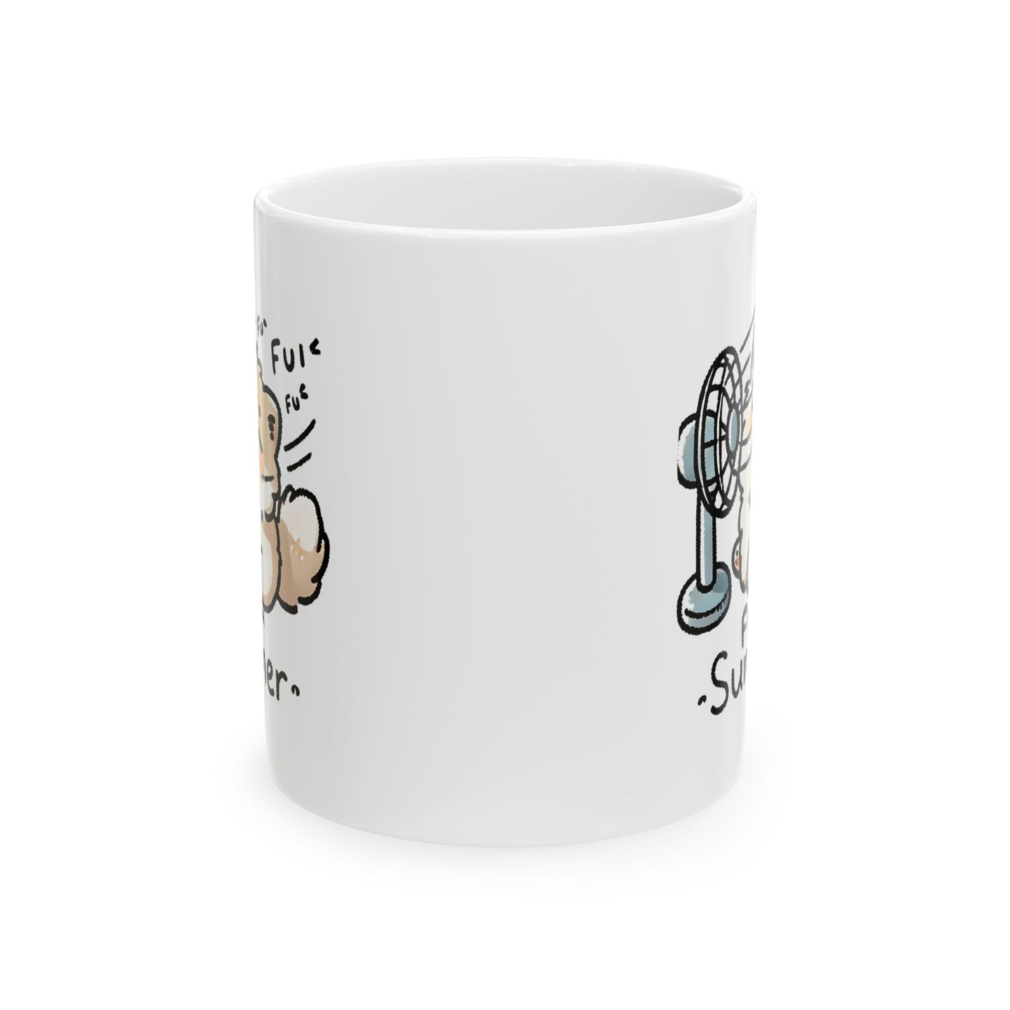 #33 Fu fu fu summer - Funny Cat Lover Mug for Everyday Use | 11oz & 15oz Coffee Cup