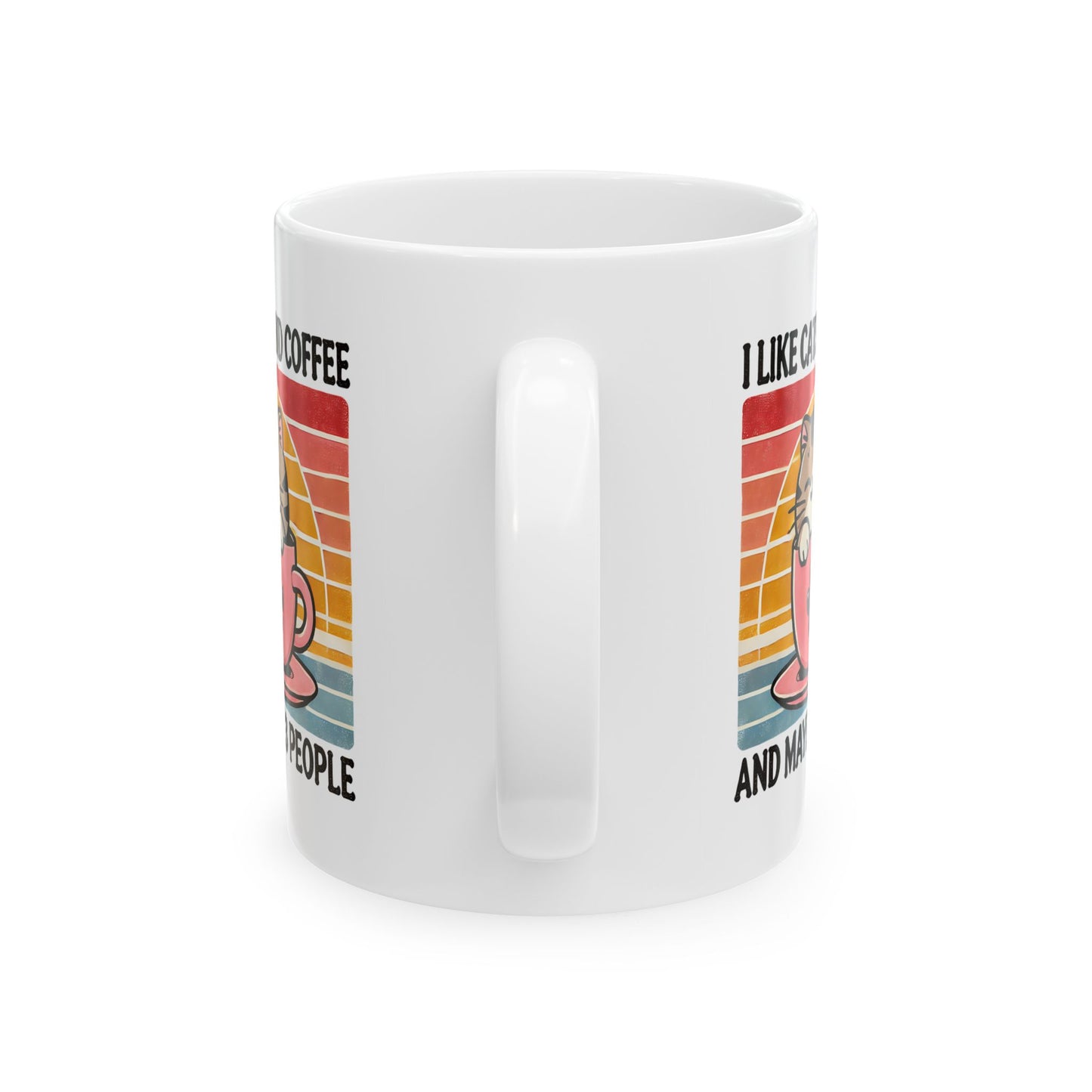 #24 I like cats and coffee - Funny Cat Lover Mug for Everyday Use | 11oz & 15oz Coffee Cup