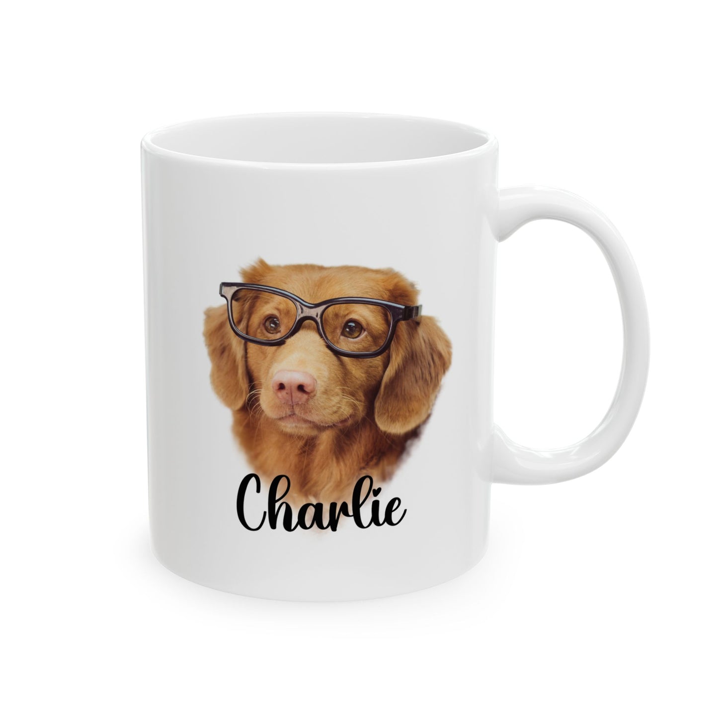 #1004 Personalized dog mug with name and picture – Funny & Custom Coffee Cup/Mug with Name or Quote | 11oz & 15oz