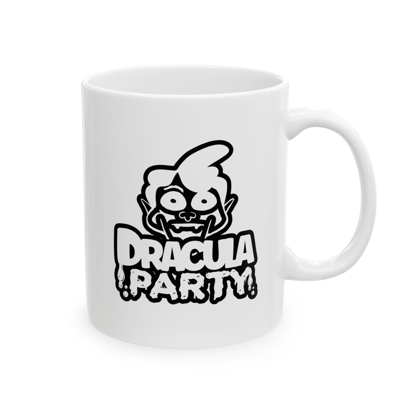 #116 Dracula party – Spooky & Funny Halloween Mug | 11oz & 15oz Coffee Cup