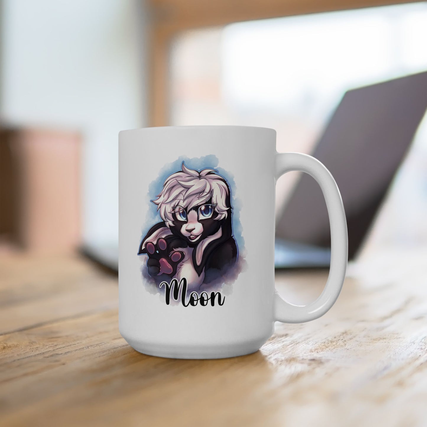 #1005 Fursona Custom Mug – Unique Personalized Mug with Your Character Design & Name | Furry Community Gift Idea | 11oz & 15oz