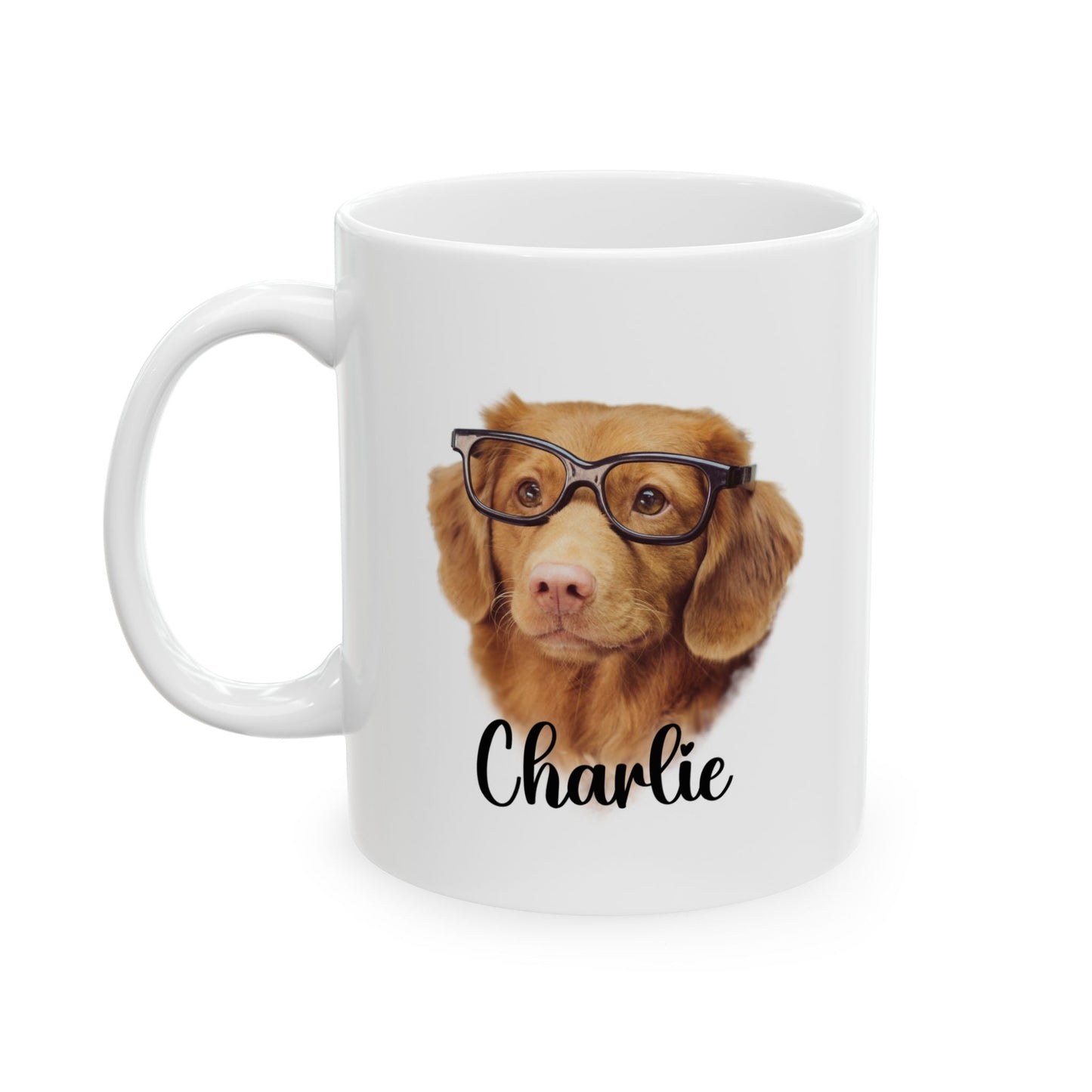 #1004 Personalized dog mug with name and picture – Funny & Custom Coffee Cup/Mug with Name or Quote | 11oz & 15oz