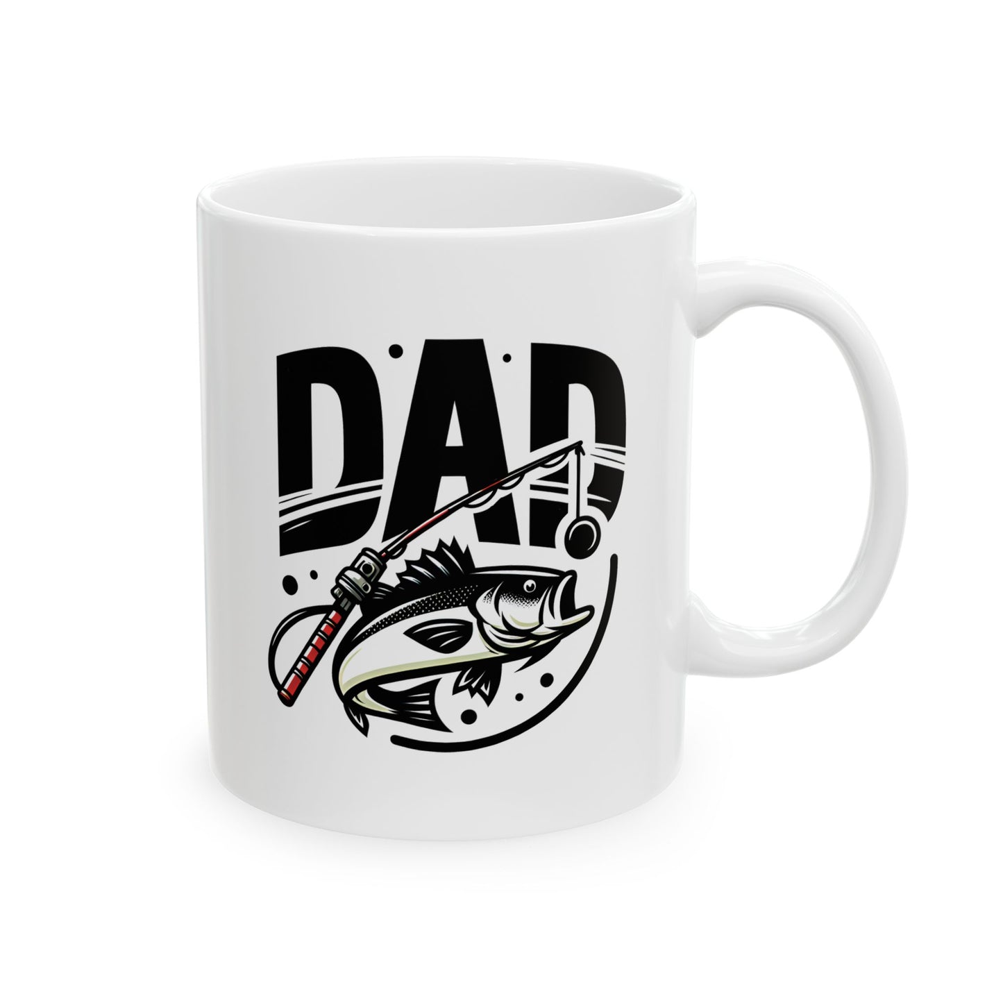 #4 Dad Fishing - Funny Mug for Everyday Use | 11oz & 15oz Coffee Cup