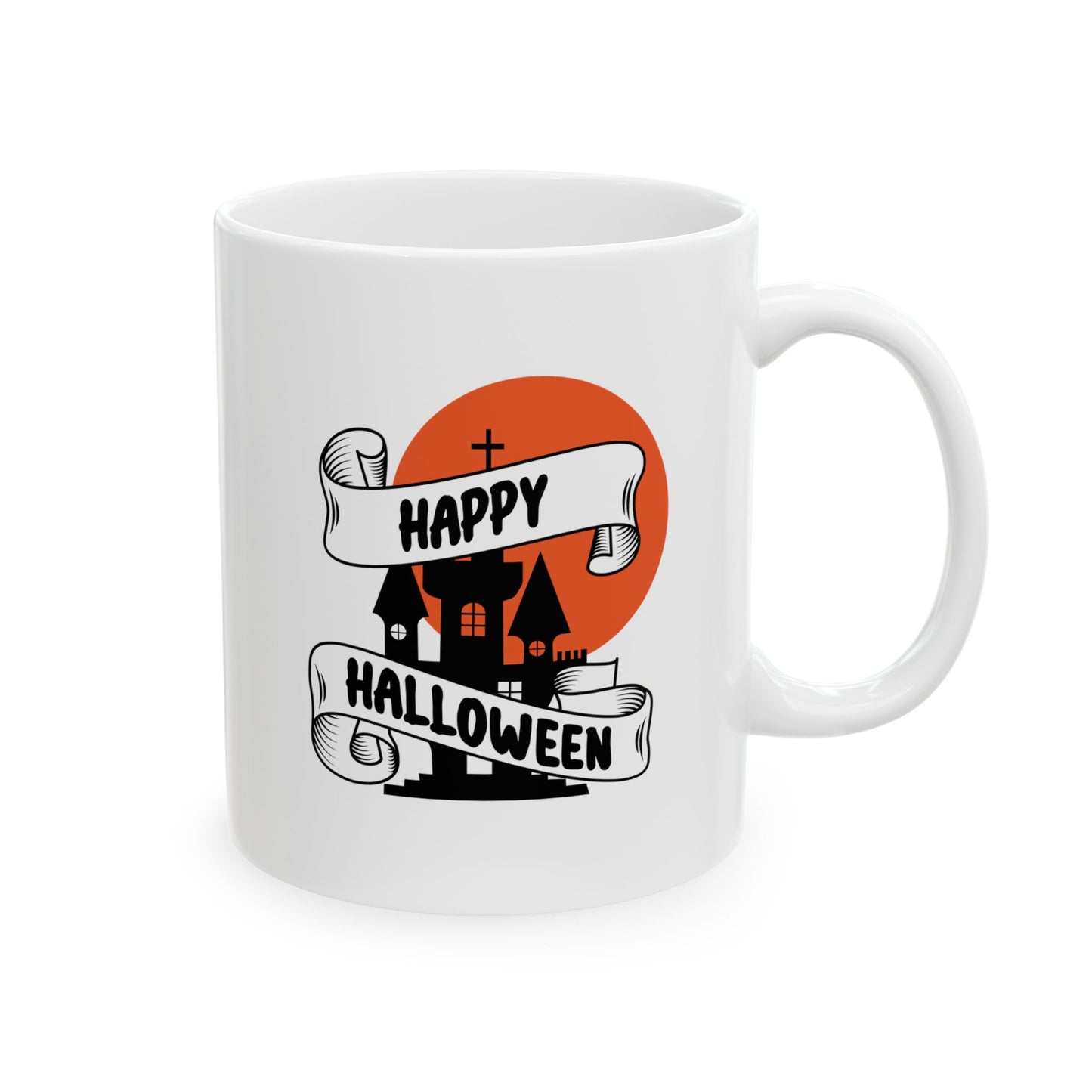#127 Happy Halloween – Spooky & Funny Halloween Mug | 11oz & 15oz Coffee Cup