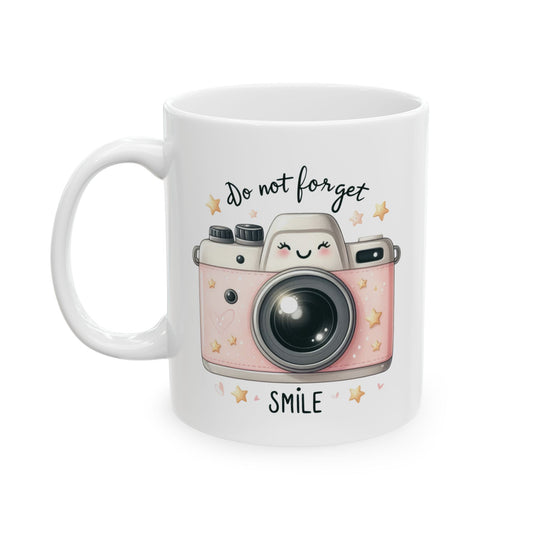 #229 Do Not Forget Smile - Kawaii Motivation & Positivity Mug, Cute & Uplifting Gift | 11oz & 15oz Coffee Cup