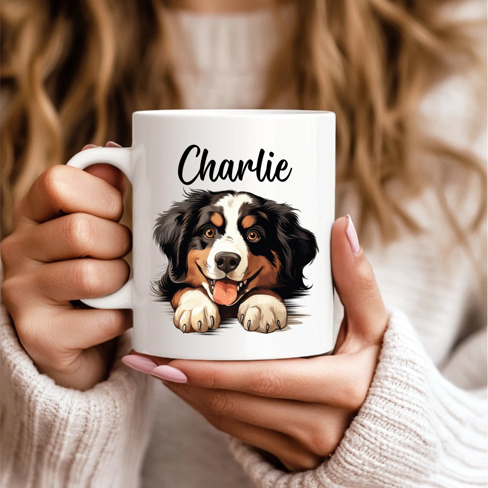 11oz White Mug Model Mockup