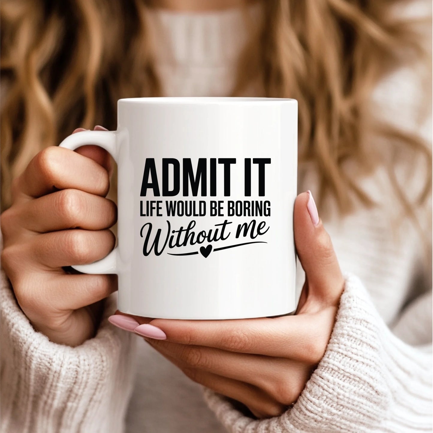 11oz White Mug Model Mockup