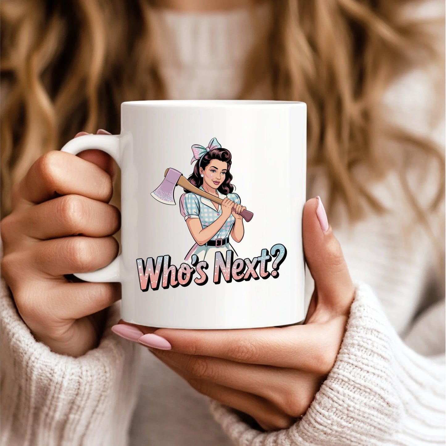 11oz White Mug Model Mockup