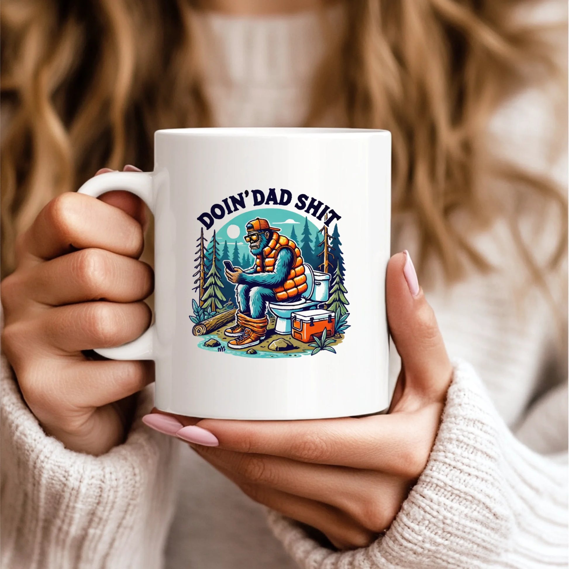 11oz White Mug Model Mockup