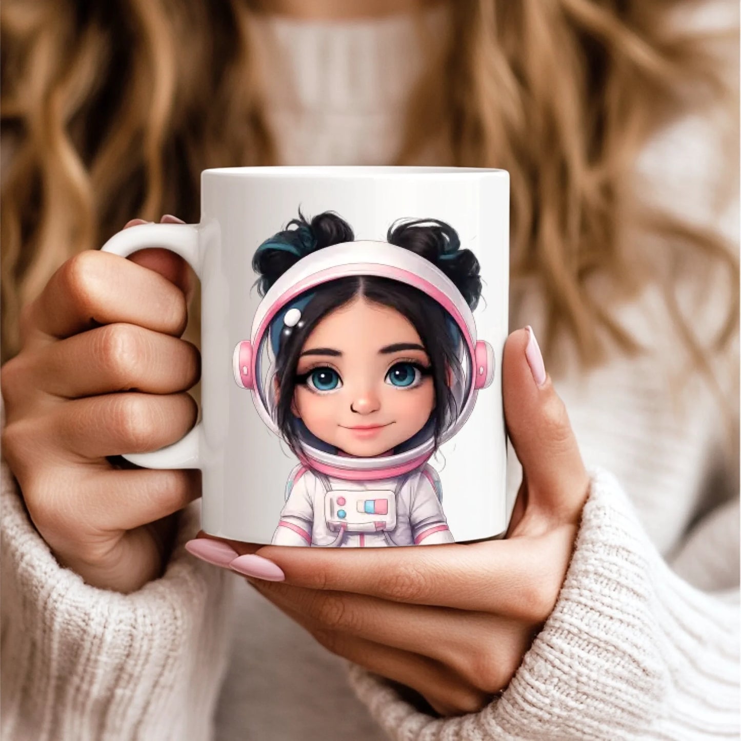 11oz White Mug Model Mockup