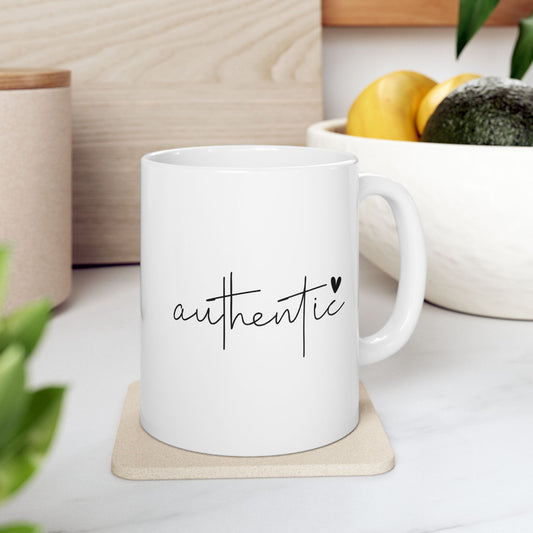 #249 Authentic - Motivation & Positivity Mug, Cute & Uplifting Gift | 11oz & 15oz Coffee Cup
